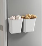 4 Piece Kitchen Cabinet Door Storage Box,Self Adhesive Wall Mounted Storage Box,Wardrobe/Bathroom/Refrigerator Small Items Organizer - Image 5