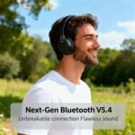 LC30Pro Hybrid Active Noise Cancelling Headphones, 100H Playtime Wireless Over Ear Bluetooth 5.4 Headset, Deep Bass, Multipoint Connection, Foldable Headphones for Travel, Home, Office - Image 4