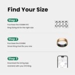 Smart Health Ring Sleep Health Tracker for Women Men with Heart Rate, Blood Oxygen, Sleep Monitor, Steps,Calories, 5ATM Waterproof for iPhone/Android, No Subscription Fee (Rose Gold, 12#) - Image 3
