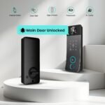 Smart Door Lock with Camera, Doorbell & Video Intercom – Keyless Entry Deadbolt, 5 Unlock Ways (Fingerprint, Password, Card, Key, Tuya App), Auto-Lock, Easy DIY Install, Smart Home Security - Image 5
