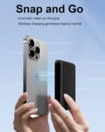 Miady Mini MagSafe-Compatible Portable Charger, 5000mAh 5W Compact Magnetic Power Bank for iPhone 16/15/14/13/12, 12W USB-C Charging Battery Pack - Image 5