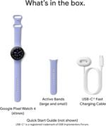Google Pixel Watch 4 (41mm) - Android Smartwatch - Heart Rate and Sleep Tracking - 30-Hour Battery - Fitness Tracking - Google AI - Polished Silver Aluminum Case - Iris Active Band - LTE (2025 Model) - Image 7