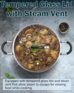 Cook N Home Stainless Steel Cookware Sets 10-Piece, Pots and Pans Kitchen Cooking Set with Stay-Cool Handles, Dishwasher Safe, Silver - Image 4