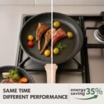 12 inch Nonstick Frying Pan Skillet, Non Stick Granite Fry Pans, Omelette Pan, Egg Frying Pan with Heat-Resistant Handle, Requires Installation, PFOA Free Chef's Pan, Induction Compatible - Image 4