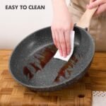 12 inch Nonstick Frying Pan Skillet, Non Stick Granite Fry Pans, Omelette Pan, Egg Frying Pan with Heat-Resistant Handle, Requires Installation, PFOA Free Chef's Pan, Induction Compatible - Image 5