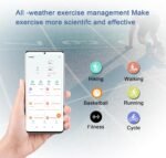 Smart Rings for Men & Women,Tracker with Step,Fitness,Health,Sleep,Blood Pressure,Smart Wearable,iOS & Android Compatible,Non-Subscription (Black, 8) - Image 4