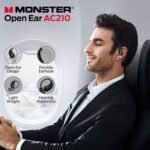 Monster Open Ear AC210 Headphones, Wireless Headphones Bluetooth 5.4 Earphones Stereo Sound,32H Playtime, HD Clear Calls,Fast Charging Touch Control - Image 3