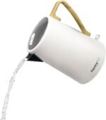 PantryPro 1.7L 1500W Rapid-Boil Electric Kettle - Stainless Steel Interior - Auto Shut-Off, Boil-Dry Protection, LED Indicator, Wide Opening - Cream White - Image 3
