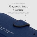 kate spade new york Morgan Magnetic Phone Wallet/Card Holder - Compatible with MagSafe Phones and Cases - Navy - Image 4