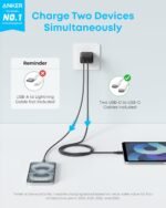 Anker iPhone 17/16 Charger, 2-Pack 20W Fast USB C Charger Block, for iPhone 16/16 Pro Max/15 Series/iPad Pro and More (Black, 2 Pack & 2 Cable) - Image 3