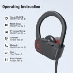 JOYWISE Bluetooth Wireless Headphones 16H Playtime Earbuds with Mic Stereo in-Ear Earphones, IPX7 Waterproof Sports Sound Isolation Headsets for Running, Gym, Workout - Image 3