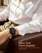 TOOBUR Smart Watch for Men Women with Two Bands, 40mm HD Smartwatch, Compatible with Android & iOS, Answer/Make Calls, Fitness Watch with Step/Sleep/HR Tracker, IP68, Stylish Gift, Black - Image 3