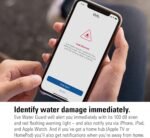Eve Water Guard - Smart Home Water Leak Detector, 6.5 ft Sensing Cable, 100 dB Siren, (Apple HomeKit), App Notifications, Bluetooth, Thread - Image 4