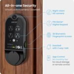 Lockly (Refurbished) Vision Smart Lock with Camera, Video Doorbell Keyless Entry Door Lock Wi-Fi, PIN Genie Keypad, Fingerprint, Remote Control, Easy Installation, No Monthly Fee - Image 3