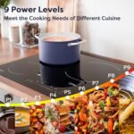 CIARRA 30 inch Induction Cooktop 4 Burners, 8200W Built-in Induction Stovetop with Booster, Timer & Safety Lock - Image 6