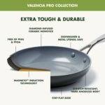 GreenPan Valencia Pro Hard Anodized Healthy Ceramic Nonstick 10" Frying Pan Skillet, PFAS-Free, Induction, Dishwasher Safe, Oven Safe, Gray - Image 4