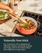 Caraway Cookware+ Collection - Specialty Cookware Set - Petite Cooker, Stir Fry Pan, Rondeau, & Stock Pot - 3 Lids & Storage Organizer Included - Black - Image 5