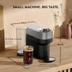 Nespresso Vertuo Pop+ Deluxe Coffee and Espresso Maker by Breville with Milk Frother, Titan - Image 5