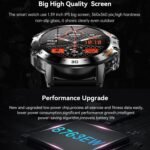 Diyeeni K52 Smart Watch for Men, Outdoor Bluetooth Sports Watch, 1.39in HD Fitness Sleep Monitor for Android iOS, with Pedometer Sport Mode - Image 6