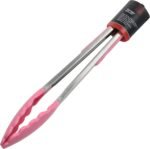 Chef Craft Premium Silicone Cooking Tongs, 12 inch, Pink - Image 3