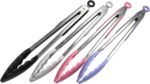 Chef Craft Premium Silicone Cooking Tongs, 12 inch, Pink - Image 4