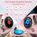 Smart Watches for Women Men, 1.39" HD IPS Touchscreen Smartwatch with 120 Sports Modes, Heart Rate/Sleep Monitor, IP67 Waterproof, Bluetooth Call & Music Control for iPhone/Android (Pink) - Image 3