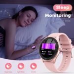 Smart Watches for Women Men, 1.39" HD IPS Touchscreen Smartwatch with 120 Sports Modes, Heart Rate/Sleep Monitor, IP67 Waterproof, Bluetooth Call & Music Control for iPhone/Android (Pink) - Image 6