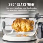 Non Toxic Air Fryer™ - Glass AirFryer 5 Quart w/ 360 Visibility, Self-Cleaning, 400F Vortex Air Fryer for Even Cooking, BPA-Free Teflon Free, 9-in-1 Functions, Rotisserie, Roast, Bake, White - Image 5