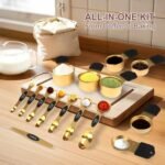 16-Piece Stainless Steel Measuring Cups and Spoons Set, Strong Magnetic Nesting Design 7 Cups 8 Spoons with Leveler, Double Measurement Markings for Dry & Liquid Ingredients, Gold - Image 7