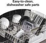 Hamilton Beach HealthSmart Juicer Machine, Compact Centrifugal Extractor, 2.4” Feed Chute for Fruits and Vegetables, Easy to Clean, BPA Free, 400W, Black and Gray (67502) - Image 5