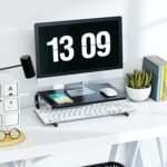 HUANUO Monitor Riser for Desk, Desk Organizer,Laptop Shelf w/Vented for Screen, Computer Stand for PC, Printer, for Home & Office - Image 3