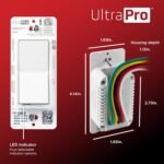 UltraPro 800 Series Z-Wave On/Off Switch, Long Range 800LR, Direct 3-Way (No Add-On Switch Needed), Smart Hub Required, Compatible with Alexa, Google Home, 76601 - Image 4