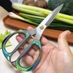 Kitchen Scissors All Purpose Heavy Duty Kitchen Shears for Food, Meat, Poultry, vegetable, Herbs| 7.5inches Utility Scissors for Cooking, Office, Fabric - Image 4