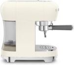 Smeg ECF02 Italian Espresso Machine – Manual 15-Bar Coffee Maker, Made in Italy – Retro Design with Steam Wand (Cream) - Image 4