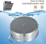 LOLYKITCH 7 QT Tri-Ply Stainless Steel Non Stick Sauté Pan with Lid,12 Inch Deep Frying Pan,Large Skillet,Jumbo Cooker,Induction Compatible,Heavy Duty and Oven Safe. - Image 5