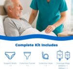 Wearable Urinal Collector with Reusable Silicone Urine Catheter Bag (2000ml & 1000ml), Portable External Urinary Drainage Bag System for Men (Men) - Image 6