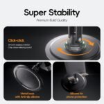 Adjustable Phone Stand for Desk, 360° Rotating Foldable Mobile Phone Holder, Sturdy Office Desk Accessories for All iPhone & Samsung Galaxy Models - Image 4