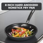 Viking Nonstick Frying Pan, 8 Inch Hard Anodized Kitchen Cookware, Gray - Image 3