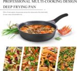 Vinchef New Handle Update 11In/5Qt Aluminum Nonstick Deep Frying Pan with Lid and Heat Indicator, Anti Scratch and Anti Stain Deep Saute Pan, Induction Compatible - Image 4