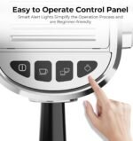 20 Bar Espresso Machine, Compact Espresso Coffee Maker with Milk Frother for Latte/Cappuccino, Auto Clean/34oz Removable Tank/Auto Shut-Off, Espresso Maker for Home/Office, Stainless Steel - Image 5