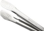 Devico Kitchen Tongs for Cooking, 2-Piece 12 inch 18/8 Stainless Steel Metal BBQ Grill Tongs with Lock - Image 4