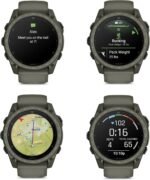 Garmin tactix 8 Tactical Smartwatch 51mm, AMOLED Touchscreen, Multiband GPS, Applied Ballistics Ultralight Solver, Titanium Sapphire Case, Built-in Flashlight, Olive Drab Cerakote Bundle - Image 4