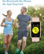 Fitness Tracker No Bluetooth No APP/Phone Required, Fitness Watch for Men Women Parents Pedometer Watch with Sleep Tracker Steps Counter Alarm Clocks IP68 Waterproof (Pink) - Image 3