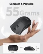acer Wireless Mouse, 1200 DPI Computer Mouse for Laptop with 2.4GHz USB A Receiver, 5 Buttons Compatible for Windows, macOS, Android (Black) - Image 3