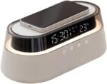 Smart Station | 6-in-1 Wireless Charging Station | Clock | Bluetooth Speaker | Lamp | Radio | Wireless Charger for iPhone Samsung Android Phone | US Plug | Birthday Gift for Men Women Mum Dad - Image 4