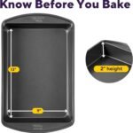 Wilton Gold Non-Stick 13 x 9 Inch Oblong Baking or Roasting Pan, Stainless Steel Bakeware, Made without PFAS, Packaging May Vary - Image 3