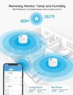 Govee Bluetooth Hygrometer Thermometer, Wireless Thermometer, Mini Humidity Sensor with Notification Alert, Data Storage and Export, 262 Feet Connecting Range - Image 5