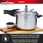 MAGEFESA Avant 8.5-Quart Aluminum Pressure Cooker, Compatible with Gas, Electric, Ceramic Stoves, Pressure Canner, Stovetop Instant Fast Cooking - Image 5