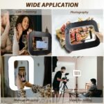 Smartphone Video Rig with Light, Handheld Ring Selfie Light Kit, LED Mobile Video Stabilizer with Built-in 8000mAh Battery for Camera, Smartphone, YouTube, TikTok Video Recording, Makeup - Image 6