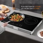 AMZCHEF Induction Cooktop 2 Burners 1800W, Built-in & Countertop Electric Cooktop with 9 Power Levels, 110V-120V Double Induction Stove with Plug, 99-min Timer, Safety Lock, Ceramic Glass - Image 5